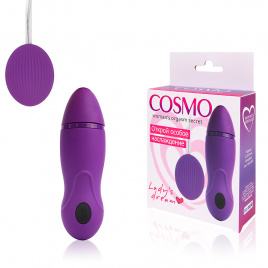 Мини-вибратор COSMO, L 4,2 см Ø 2,5 см, силикон, фиолетовый