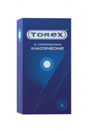 Презервативы TOREX, классические, L 19 см Ø 5,5 см, латекс, 12 шт.
