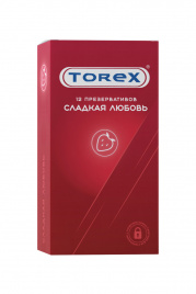 Презервативы TOREX «Сладкая любовь», с ароматом клубники, 12 шт.
