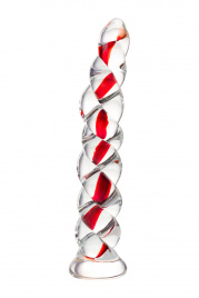 Фаллоимитатор SEXUS GLASS, L 18 см Ø 3,5 см, стекло, нереалистичный, прозрачный