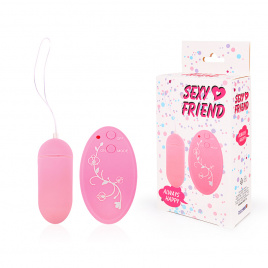 Виброяйцо SEXY FRIEND, L 7,9 см Ø 3,3 см, ABS пластик, фиолетовое