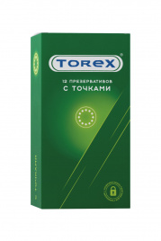Презервативы TOREX, точечные, 12 шт.