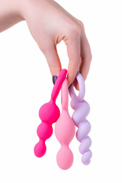 Набор анальных плагов SATISFYER PLUG “BOOTY CALL”, силикон, цветные