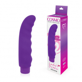 Вибратор COSMO для точки G, L 14 см Ø 3,2 см, силикон, фиолетовый