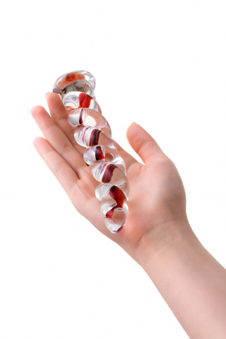 Фаллоимитатор SEXUS GLASS, L 18 см Ø 3,5 см, стекло, нереалистичный, прозрачный фото 2