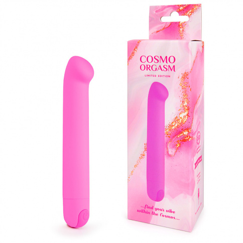 Вагинальный вибратор COSMO, L 13 см Ø 2,3 см, силикон, розовый фото 1
