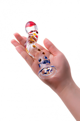 Фаллоимитатор SEXUS GLASS, L 20 см Ø 3 см, стекло, нереалистичный, прозрачный фото 2