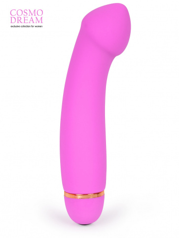 Вибратор COSMO DREAM для точки G, L 15 см Ø 4,2/3,8 см, силикон, розовый фото 1