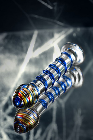 Фаллоимитатор SEXUS GLASS, L 18 см Ø 3,5 см, стекло, нереалистичный, прозрачный фото 7