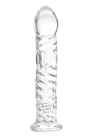 Фаллоимитатор SEXUS GLASS, L 16,5 см Ø 3 см, стекло, нереалистичный, прозрачный фото 1