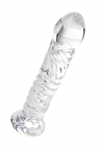 Фаллоимитатор SEXUS GLASS, L 16,5 см Ø 3 см, стекло, нереалистичный, прозрачный фото 2