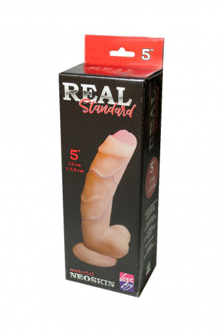 Реалистичный фаллоимитатор «REAL STANDART», L 13 см Ø 3,5 см, телесный фото 3