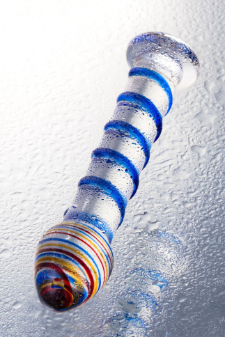 Фаллоимитатор SEXUS GLASS, L 18 см Ø 3,5 см, стекло, нереалистичный, прозрачный фото 8