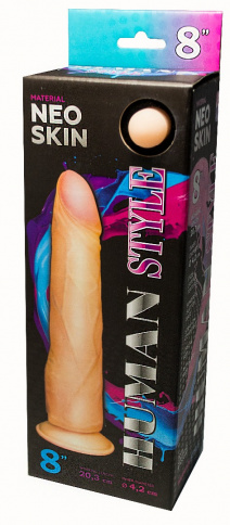 Реалистичный фаллоимитатор LOVETOY “HUMAN STYLE”, L 20,3 см Ø 4,2 мм, телесный фото 1