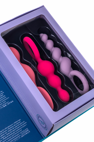 Набор анальных плагов SATISFYER PLUG “BOOTY CALL”, силикон, цветные фото 9