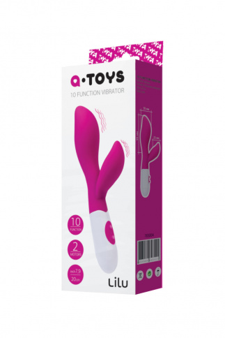 Вибратор с клиторальным стимулятором A-Toys 