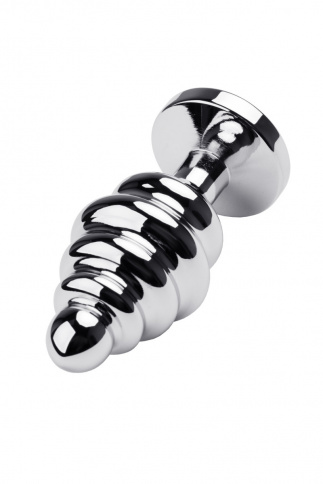 Анальная втулка Metal by TOYFA, L 7,2 см Ø 4 см 130 г, металл, серебряная фото 2
