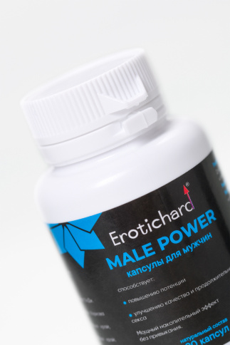 Капсулы возбуждающие для мужчин EROTICHARD “MALE POWER”, 20 капсул фото 1