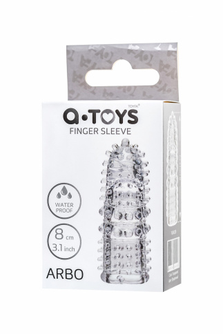 Насадка на палец A-Toys “ARBO”, L 8 см, TPE, прозрачный фото 4