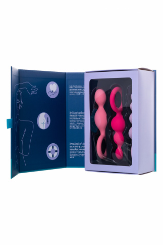 Набор анальных плагов SATISFYER PLUG “BOOTY CALL”, силикон, цветные фото 7