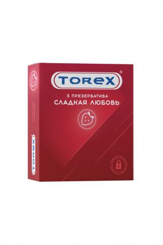 Презервативы TOREX «Сладкая Любовь», с ароматом клубники, 3 шт. фото 1