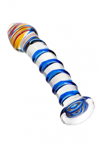 Фаллоимитатор SEXUS GLASS, L 18 см Ø 3,5 см, стекло, нереалистичный, прозрачный фото 2